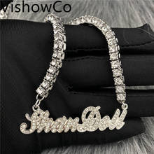 VishowCo Custom Name Necklace Personality Stainless Steel Gold Choker Nameplate Pendant Necklace Jewelry Wedding Gift 2024 - buy cheap