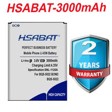 HSABAT 100% Tested New High Quality 3000mAh BQS-5022 Battery for BQ BRAVIS A504 Trace for BQS 5022 BQS5022 BOND In Stock 2024 - buy cheap