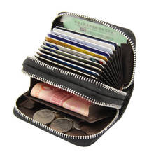 Women Wallets Genuine Leather Double Zipper Card Wallet 586-39 Small Purse for Female Wallet Women Carteira Feminina Card Holder 2024 - buy cheap
