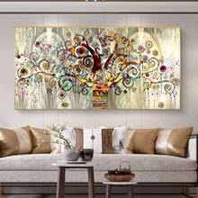 Pinturas al óleo del árbol de la vida de Gustav Klimt, impresiones artísticas en lienzo, carteles e impresiones clásicas, Cuadros artísticos famosos de Klimt 2024 - compra barato