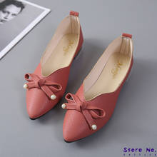 2020 New Casual Shoes Women Flats Shallow Pointed Toe Moccasins Patent Leather Ballet Flats Ballerina Loafers Ladies Boat Shoes 2024 - buy cheap
