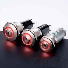 Zumbador metálico con sonido y luz, 12V, 24V, 220V, 16mm, 19mm, 22mm, 70 Decibel, luz indicadora de Metal con Zumbador 2024 - compra barato