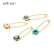 EVIL EYE Dropping Oil Brooch Pin Gold Color Blue Turkish Eye Brooch Buckle Clips Fashion Jewelry for Women Men EY6571 2024 - buy cheap