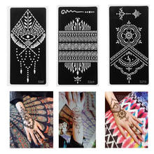 Ramdon Style Black Mehndi Indian Template Tattoo Henna Tattoo Stencil For Glitter Tattoo Temporary Stencils For Painting Henna 2024 - buy cheap