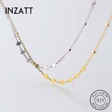 INZATT Real 925 Sterling Silver Bead Pendant Choker Necklace For Fashion Women Minimalist Fine Jewelry Bohemia Accessories 2024 - buy cheap