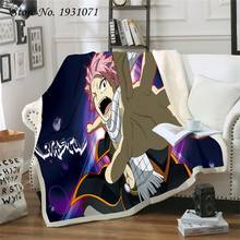 Manta 3D de Anime Fairy Tail para cama, colcha gruesa de Picnic, colcha de moda, manta de lana para adultos y niños 02 2024 - compra barato