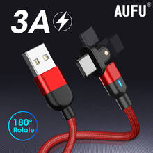 AUFU Fast Charge Type C Cable For Huawei Data Mobile Phone Charger Charging Wire USB C Cable Cord For Samsung S10 S8 S9 2024 - buy cheap