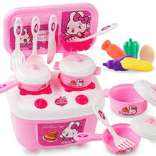 16pcs/set Baby DIY Pretend Play Kitchen Cooking Toy Set Utensils Cookware Toy Food Educational Game Toys for Children Girls 2024 - buy cheap