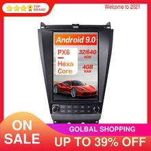 Tesla Style Android 9.0 4+64GB Car Audio GPS Navigation For Honda Accord 7 2003-2007 Car Head Unit Multimedia Player Auto Radio 2024 - buy cheap