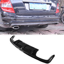 Carbon Fiber Rear Bumper Diffuser Spoiler For Mercedes Benz W204 C Class 2008-2010 Hatchback Car Styling 2024 - buy cheap