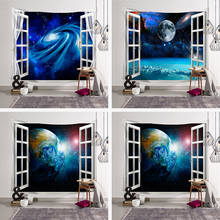 Tapiz de galaxia y cielo estrellado para decoración de pared, manta de Yoga, Alfombra de playa, tapiz espacial de 150x130 cm 2024 - compra barato
