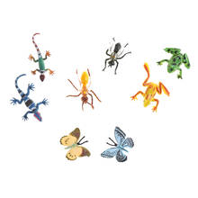 12 шт., пластиковые фигурки насекомых, рептилий 2024 - купить недорого