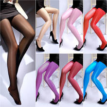 Sexy Women Fashion Sheer Oil Shiny Glossy Classic Pantyhose Tights Stockings Hot High Waist Pantyhose Nightwear 2024 - buy cheap
