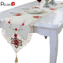 Fashion Embroidered Table Runner Floral Lace Dust Proof Covers for Table Home Party Wedding Table Decoration Pa.an 2024 - buy cheap