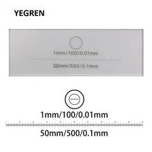 100 x 0.01 mm 500 x 0.1 mm Calibration Slide Linear Scale Ruler Horizontal Ruler Stage Micrometer for Microscope 2024 - buy cheap