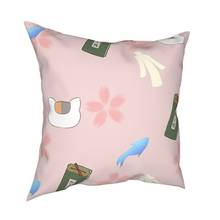 Natsume Yuujinchou Nyanko Sensei-funda de almohada con patrón, cubierta de cojín de decoración, Impresión de doble cara para el hogar 2024 - compra barato