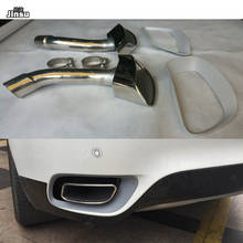 Silenciador de punta de escape cuadrada, marco de acero inoxidable E71, PP, para BMW X6, 35i, xDrive, 2008-2013, 1 Juego 2024 - compra barato