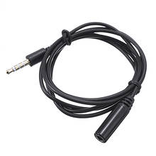 Новейший 1 м 3,5 мм 4-полюсный разъем для наушников удлинительные кабели черные мужские и женские наушники аудио Удлинительный кабель Mayitr 2024 - купить недорого