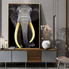 African Elephant Canvas Paintings Animals Wall Art Posters And Prints Pop Art Canvas Pictures For Living Room Wall Decoration 2024 - купить недорого