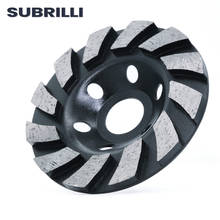 Subrilli 4 "100mm disco abrasivo tigela copo roda para concreto granito telha de mármore cerâmica ângulo moedor disco 2024 - compre barato