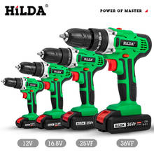 HILDA Cordless Screwdriver Electric Drill Lithium Battery  Mini Drill Cordless Screwdriver Power Tools Cordless Drill 2024 - buy cheap
