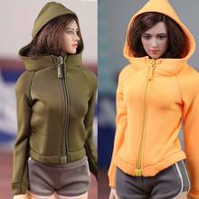 1/6 Scale Female Soldier Jacket Hoodies Coat Sports Clothes Model for 12in Phicen Tbleague Action Figure Toy 2024 - buy cheap