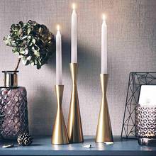 Retro European Style Metal Candle Holder Candlestick Wedding Decoration Bar Party Living Room Decoration Home Decoration 2024 - buy cheap