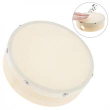 6 Inch Musical Tambourine Tamborine Drum Round Percussion Sheepskin Drums for Children Percussion Instruments 2024 - buy cheap