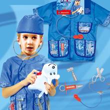 Kids Doctor Cosplay Costume Professional Veterinarian Assembly Decoration Doctor Play Props Children Play House Toy Role Play 2024 - buy cheap