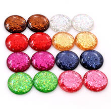 16mm 20pcs/Lot Mix AB Colors Style Flat back Resin Cabochons Fit 16mm Cameo Base Cabochons-G6-43 2024 - buy cheap