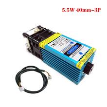 5500mw 450nm focalizando o laser azul módulo de gravação a laser corte ttl/controle pwm 2024 - compre barato