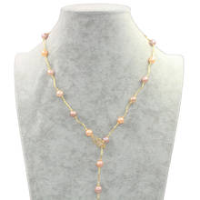 MADALENA-perlas redondas de agua dulce para fabricación de joyas, perlas barrocas Edison de 8-12mm, AAAA, 20" 2024 - compra barato