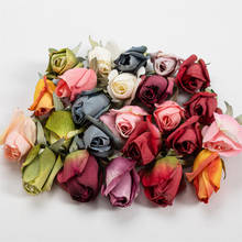 5/ 20pcs Tulip Artificial Rose Bud Silk Flower Heads Wedding For Wedding Home Decoration Scrapbooking Craft Cheap Fake Flowers 2024 - buy cheap