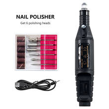 Professional Electric Nail Drill Machine Nail Files Pen Pedicure 6 Bits MillingUV LED Gel Polish Remover Nail Art Manicure Tool 2024 - buy cheap
