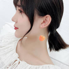 Women Sweet Cherry Shape Dangle  Earrings Party Jewelry Birthday Gift Woman's Accessories Pendant Earrings Eardrop Female 2024 - buy cheap