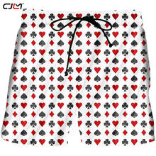 CJLM verano nuevos pantalones cortos de playa tendencia 3D impreso póker colorido talla grande 6XL traje hombres pantalones cortos de primavera 2024 - compra barato