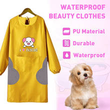 Universal Size Cartoons Petshop Work Clothe Colorful Dog Cat Beautician Dressing Clothe Durable Pet Hairdresser Dyed Clothes 2024 - buy cheap