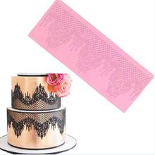 Lace Pattern Embellishment Silicone Mould Cake Decor Sugar Chocolate Silicone Mold cake decorating tools cake mold 2024 - buy cheap