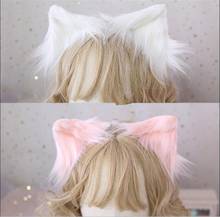 Simulation Animal Beast Ears Hairpin Headdress Cosplay Girl Lovely Plush Detachable Cat Ear Lolita Hair Accessory Props B1301 2024 - buy cheap