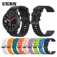 UEBN-Correa de silicona para reloj Huami Amazfit GTR, correa de 20mm para pulsera de 42mm y 47mm, para xiaomi amazfit bip, GTS, Stratos 3 y pace, 22mm 2024 - compra barato