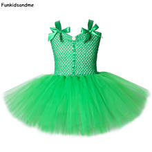 Vestido de festa de aniversário das fadas verdes, vestido tutu de princesa para meninas, vestido infantil de festa de dia das bruxas, natal, fantasia 2024 - compre barato