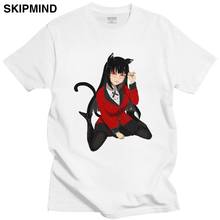 Novelty Manga Kakegurui Tshirt Mens Short Sleeves Pure Cotton T-shirt O-neck Graphic Japanese Anime Jabami Yumeko Tee Shirt Gift 2024 - buy cheap