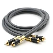 HIFI M850SW-Cabel de señal de alta gama, Cable de Audio de cobre de cristal único, línea de Cable Corld, Cable de interconexión RCA 2024 - compra barato