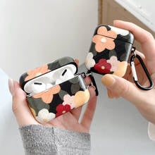 Funda Vintage de flores para Apple AirPods Pro 2, cubierta protectora de contraste suave antideslizante, accesorios para auriculares Air Pods 3 1 2024 - compra barato