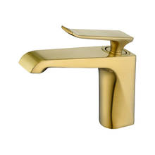 brushed gold or gray colour Brass Bathroom sink faucet cold hot water basin mixer faucet tap top quality bathroom faucet GG88 2024 - buy cheap