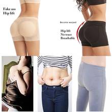 Women Fake Buttocks Sexy Shapewear Warped Pants Panty Silicone Underwear Silicone Pad Panty Seamless Women Hip Up Plus Size Pant 2024 - buy cheap