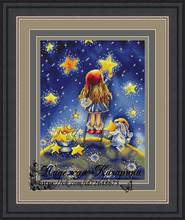Top MM  Counted Cross Stitch Kit  Pick stars Handmade Needlework For Embroidery 14ct Cross Stitch 2024 - buy cheap