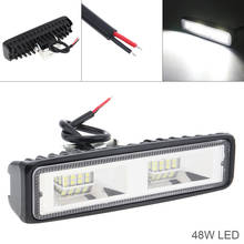 6 Inch 48W 6000K 12V-24V Led Work Light Waterproof Off Road Led Light Bar for Truck / Motorcycle / Car / Boat 2024 - buy cheap