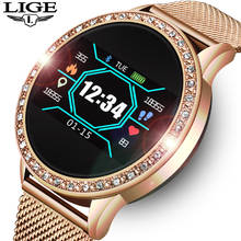 LIGE Ladies Smart Watch Women Blood Pressure Heart Rate Monitor Fitness tracker Sport Smart Band Alarm clock reminder Smartwatch 2024 - buy cheap