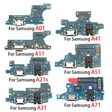 20 шт. 100% оригинальный USB зарядный порт гибкий кабель док-разъем для Samsung A01 A02s A11 A12 A21S A31 A41 A51 A71 S20 A52 A72 2024 - купить недорого